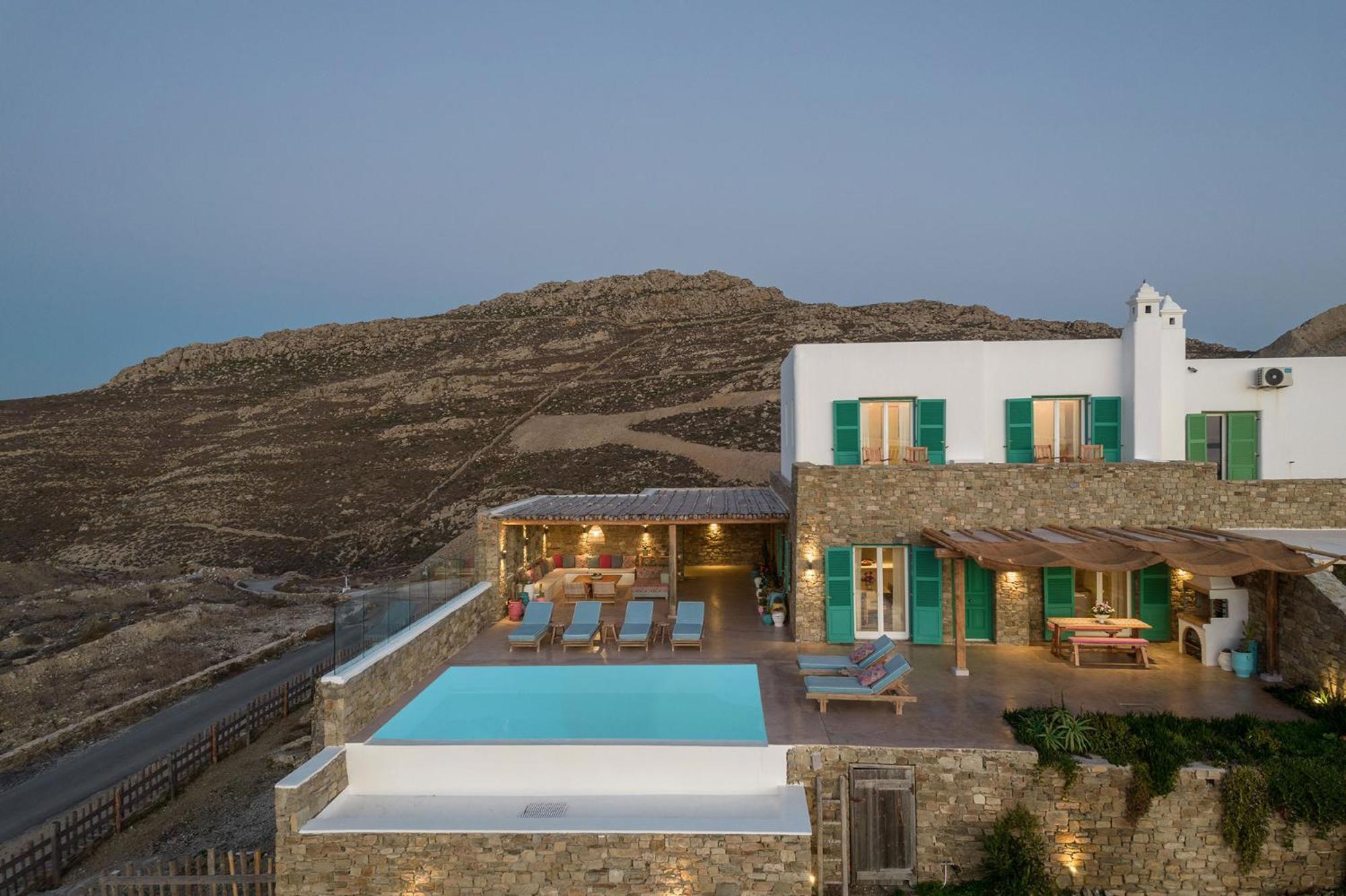 Villa Joy - Sunset Sea View Villa Mykonos Town Zewnętrze zdjęcie