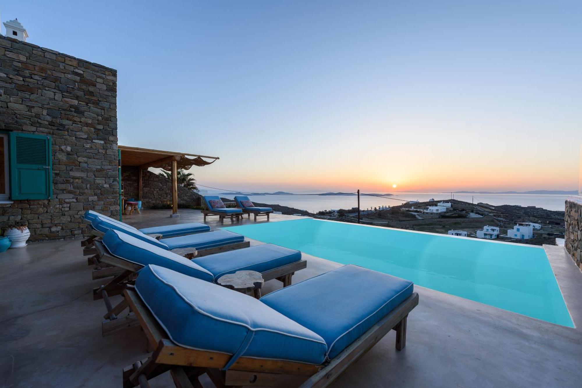 Villa Joy - Sunset Sea View Villa Mykonos Town Zewnętrze zdjęcie
